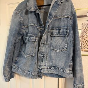 American Eagle Outfitters Light Blue Denim Jacket